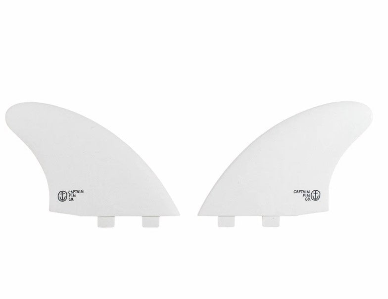 Captain Fin CF Keel Twin Tab - White – No Limits Surf & Skate Co.