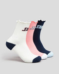 Santa Cruz - College Arch 3pk Quarter Crew Socks