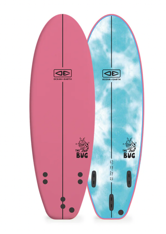 O & E Bug 5'2" Softboard Pink