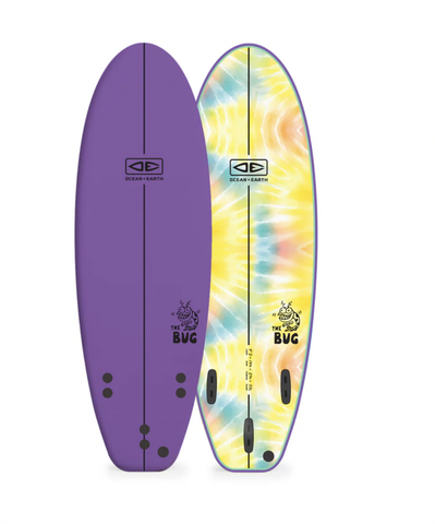 O & E Bug 5'2" Softboard Purple