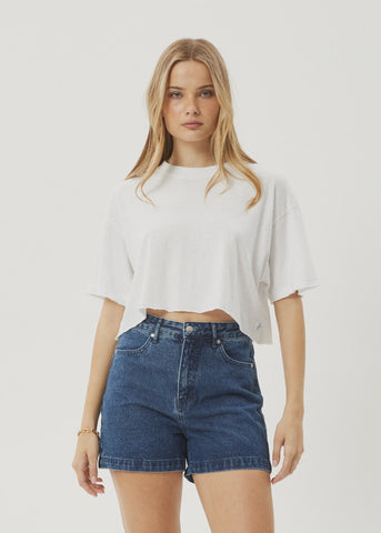 Afends Slay Cropped- Oversized Tee Oversized Tee