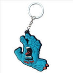 Santa Cruz Screaming Hand Rubber Keyring