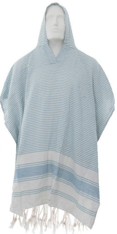 Hand-loomed Cotton Beach Poncho