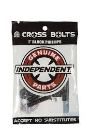 1" Independent Black Phillips Cross Bolts